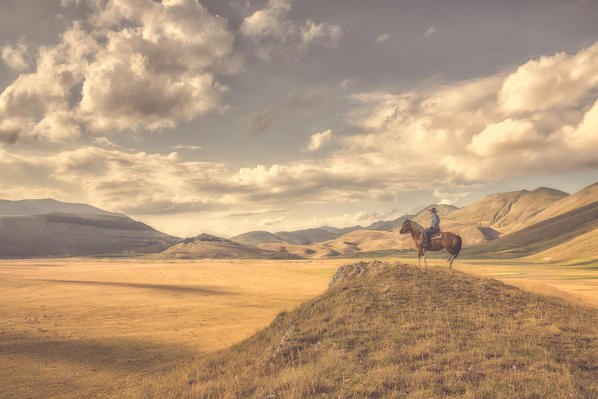 Europe,Italy,Umbria,Perugia district, Castelluccio di Norcia 
Sibillini Ranch 