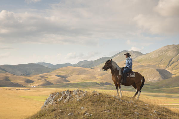 Europe,Italy,Umbria,Perugia district, Castelluccio di Norcia 
Sibillini Ranch 