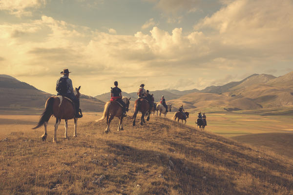 Europe,Italy,Umbria,Perugia district, Castelluccio di Norcia 
Sibillini Ranch 