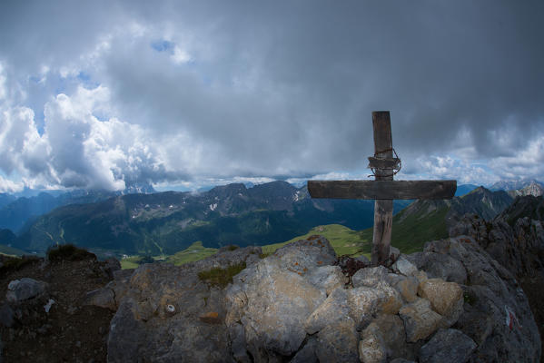 First world war cross in Trentino, Dolomites, Italy