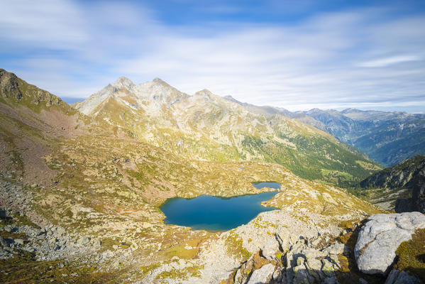 Piccoli laghi, Becca Torche and Becca di Viou, Lys Valley, Aosta Valley, Italian alps, Italy