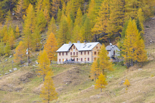 Refuge Città di Arona, Alpe Veglia, Veglia Devero Natural Park, Ossola,  province of Verbano Cusio Ossola, Piedmont, Italian alps, Italy