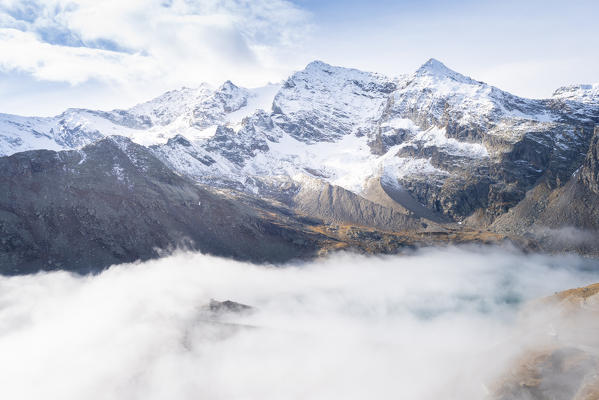 Punta del Carro, Grand Aiguille Rousse, Cima d'Oin, Cima della Vacca, Orco Valley, Gran Paradiso National Park, Piedmont, Graian alps, Italian alps, Italy