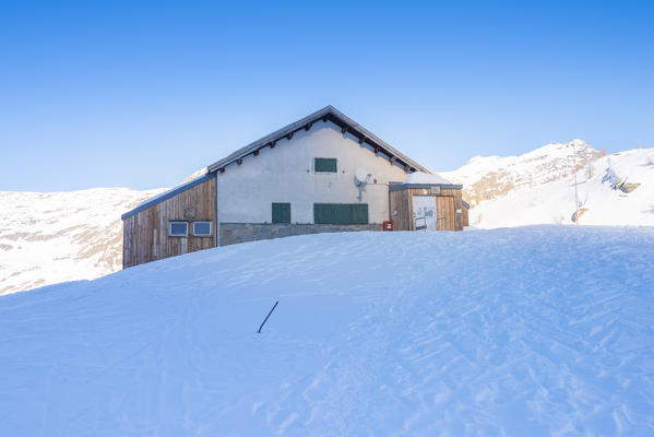 Refuge Jervis, Orco valley, Gran Paradiso National Park, province of Turin, Piedmont, Italian alps, Italy