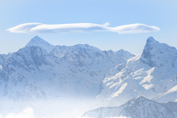 Pointe Tersiva and Mont Avic, Italian alps, Aosta valley, Italy