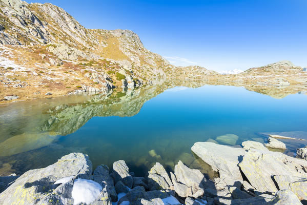 Lac Cornouy, Vallon de la Mandaz, Valle di Champorcher, Aosta Valley, Italian alps, Italy