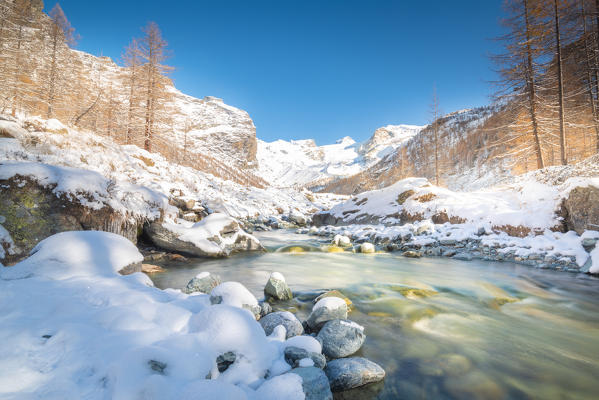Torrente di Verra, Val d'Ayas, Aosta Valley, Italian alps, Italy