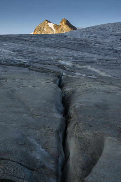 Crevasse on Ruitor's glacier (La Thuile, Valle d'Aosta, Italy)