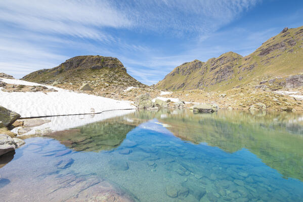 Pietra Quadra lake, Val Brembana, Alpi Orobie, province of Bergamo, Lombardy, Italian alps, Italy