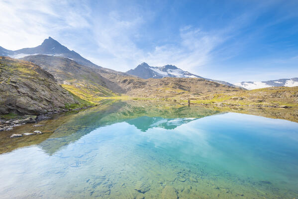 San Martino lake, Valgrisenche, Vallee d Aoste, Italian alps, Italy