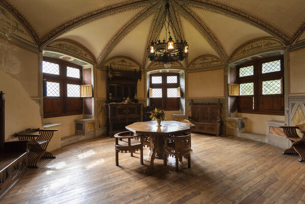 Castle of Introd, Vallee d Aoste, Italian alps, Italy