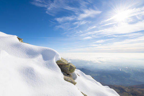 The slopes of Quinseina, Valle Sacra, Canavese, Province of Turin, Piedmont, Italian alps, Italy