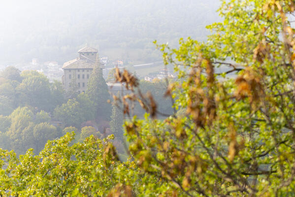 Gamba castle, Chatillon, Aosta Valley, Italian alps, Italy