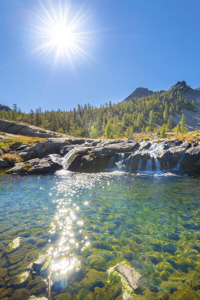 Lac Blanc, Chalamy valley, Mont Avic natural park, Champdepraz, Aosta Valley, Italian alps, Italy