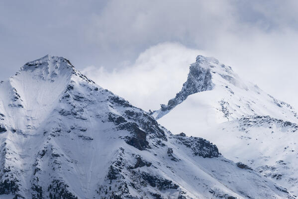 Becca Monrtens and Becca Torche, Val d Ayas, Aosta Valley, Italian alps, Italy