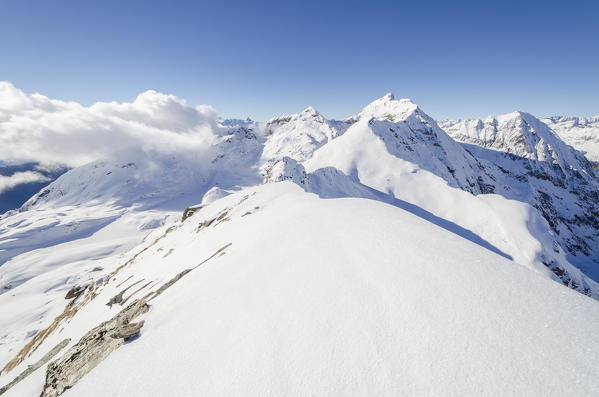 The view from Punta Palasina (Ayas valley, Aosta Valley, Italian alps, Italy)