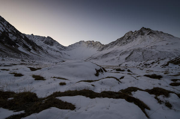 Malatrà Valley at dawn (Ferret Valley, Aosta Valley, Italian Alps)