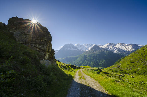 San Grato valley, Valgrisenche, Aosta Valley, Italy, Italian alps