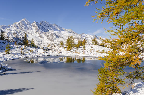 Levanne and Bellagarda lake (Orco valley, Gran Paradiso National Park, Piedmont, Italy, Italian alps)
