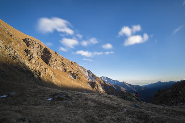 Sunset in Valle Soana, Gran Paradiso National Park, Piedmont, Italy, Italian alps