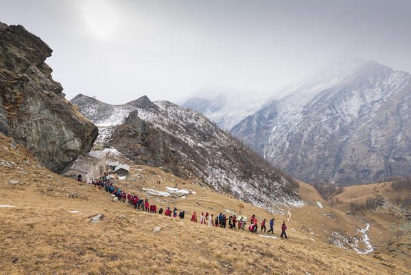 Celebration of San Besso, Valle Soana, Gran Paradiso National Park, Piedmont, Province of Turin, Italian alps, Italy