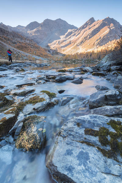 Arpy Lake, Arpy valley, Valdigne, Aosta Valley, Italian alps, Italy