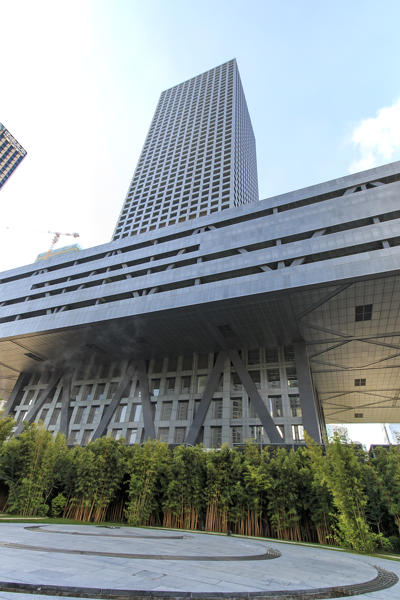 Stock market building in Shenzhen, one of the three stock markets in China. The others two being Hong Kong and Shanghai.