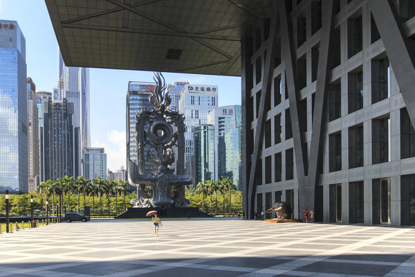 Stock market building in Shenzhen, one of the three stock markets in China. The others two being Hong Kong and Shanghai.
