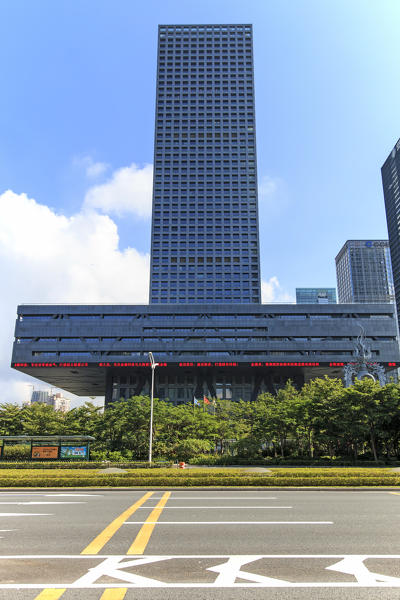 Stock market building in Shenzhen, one of the three stock markets in China. The others two being Hong Kong and Shanghai.
