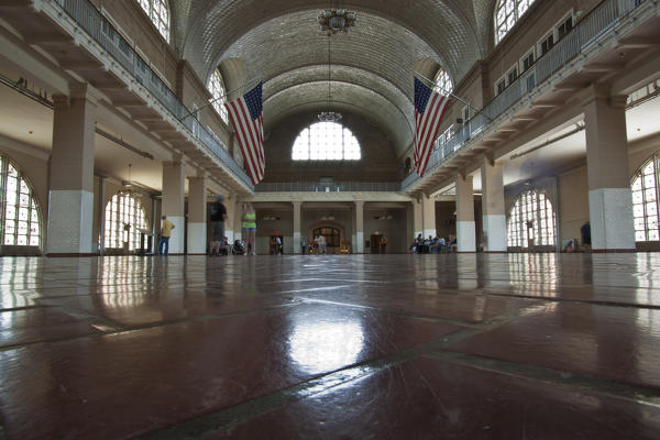 Great hall at Ellis Island Immigration Museum