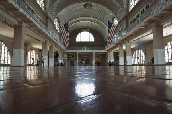 Great hall at Ellis Island Immigration Museum