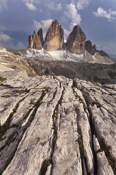 Tre Cime di Lavaredo, Sexten dolomites, Trentino-Alto Adige, Italy.