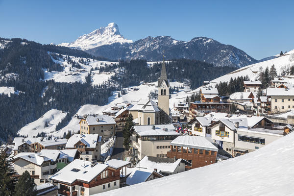 the village of La Valle - Wengen, Badia valley, Bolzano, South Tyrol, Italy, Europe