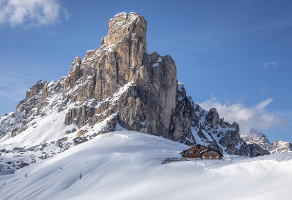 Ra Gusela, Giau Pass, Cortina d'Ampezzo, Dolomiti, Dolomites, Veneto, Italy
