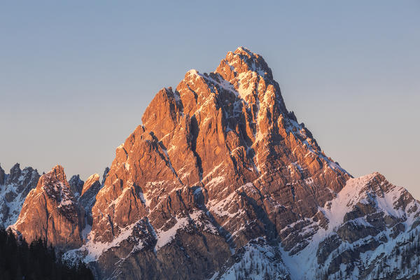 Mount Terza Grande as seen from Casera Razzo, Carnic alps, Belluno, Veneto, Italy