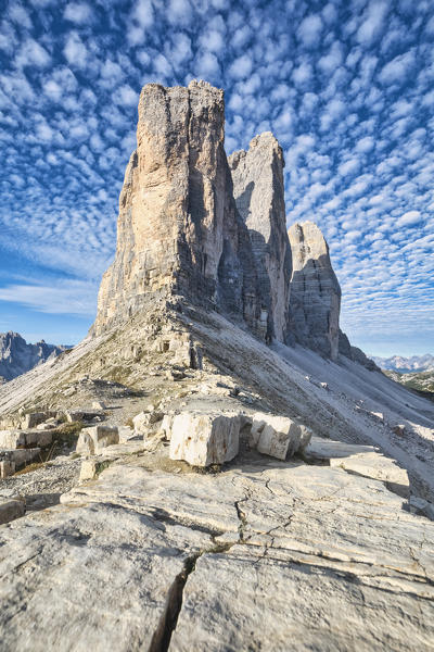 Tre Cime di Lavaredo, Dolomites mountains, Auronzo di Cadore, Belluno province, Veneto, Italy, Europe