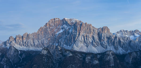 Europe, Italy, Veneto, Belluno, Agordino. The northwest wall of Civetta, Dolomites