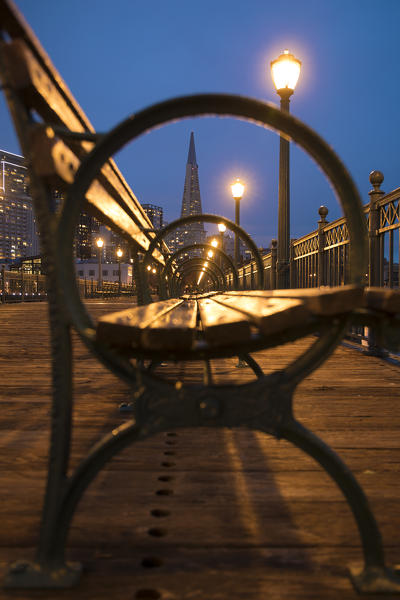 Financial district from pier 7, San Francisco, California, United States Of America