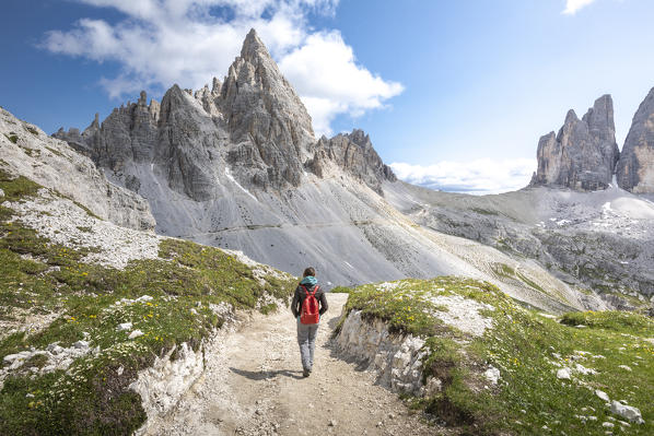 Tre cime di Lavaredo natural park, Dolomites, South Tyrol, Italy