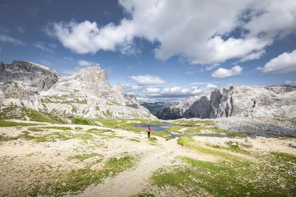 Tre cime di Lavaredo natural park, Dolomites, South Tyrol, Italy