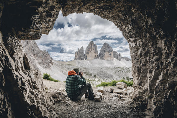 Tre cime di Lavaredo natural park, Dolomites, South Tyrol, Italy