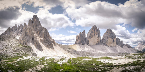 Tre cime di Lavaredo natural park, Dolomites, South Tyrol, Italy