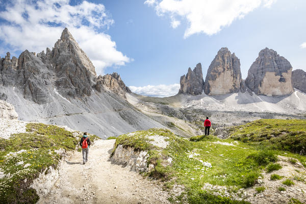 Tre cime di Lavaredo natural park, Dolomites, South Tyrol, Italy