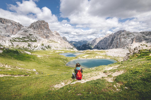 Tre cime di Lavaredo natural park, Dolomites, South Tyrol, Italy