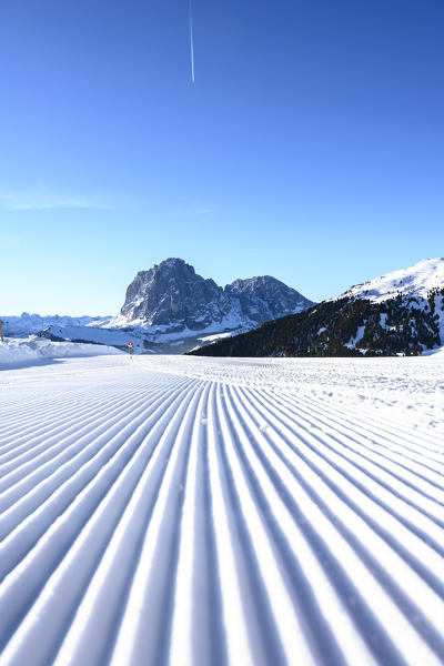 Sassolungo and Sassopiatto mountains in Gardena VAlley, south Tyrol, Italy