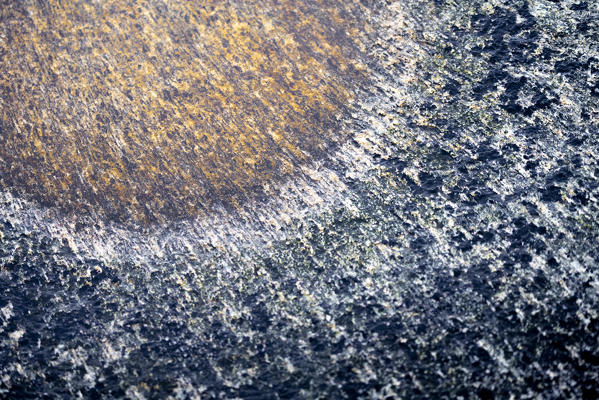 Detail of Uttakleiv beach stone, Lofoten Islands, Nordland, Norway.