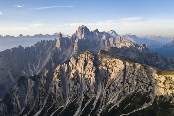 Cadini di Misurina during sunrise. Belluno province, Veneto, Italy