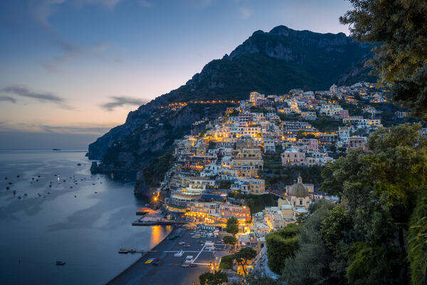 Positano, Amalfi Coast, Campania, Italy.