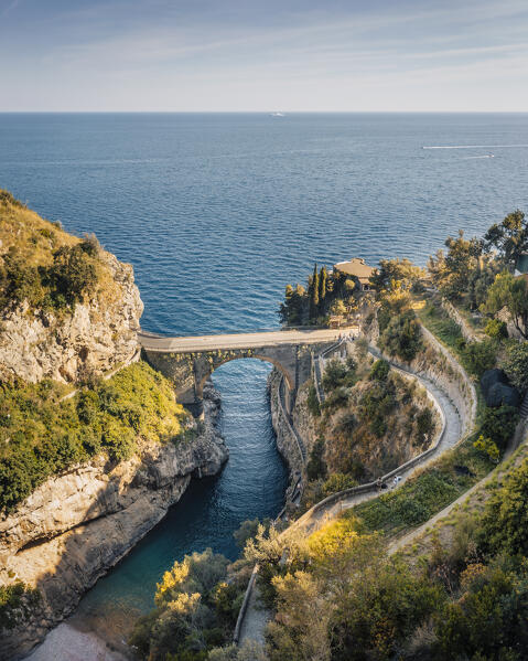 Fiordo di Furore, Amalfi Coast, Campania, Italy.