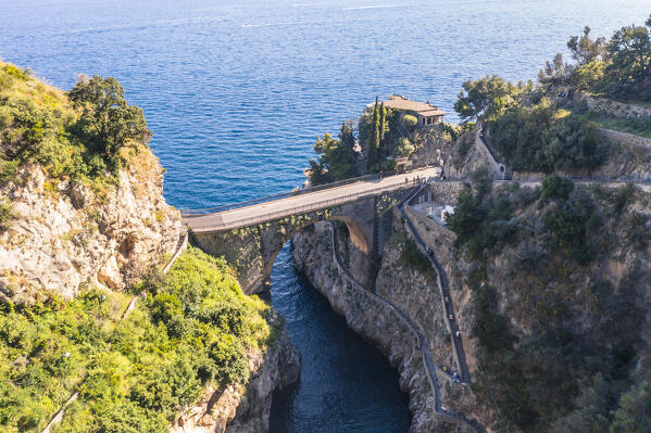 Fiordo di Furore, Amalfi Coast, Campania, Italy.